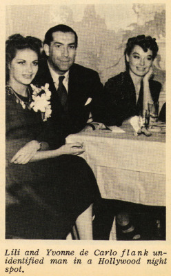 burleskateer:  Fellow chorus girls Lili St. Cyr and Yvonne DeCarlo