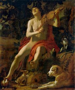 necspenecmetu:  Gerard van Honthorst, Orpheus, c. 1614-6 