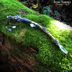 spinningcastle:  AVALON PRIESTESS Magic Crystal Wand by Susan