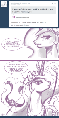 askprincessmolestia:  Ask Princess Molestia #018 http://ask-twilightsparkle.tumblr.com/