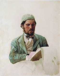 nikolai yaroshenko, a portrait of the painter ivan kramskoi-1874 