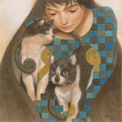 windypoplarsroom:  Tran Nguyen “Cats”  