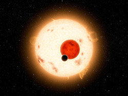  NASA discovers a world orbiting two stars.The existence of a