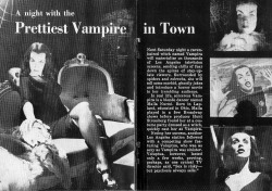 sunshineabbey:  Vampira ~ Prettiest Vampire in Town (magazine