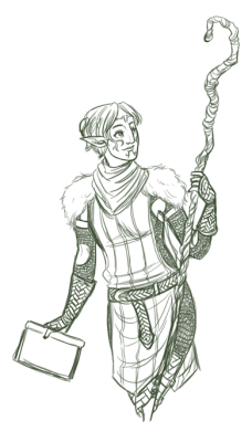 hyperbali:  Sketch practise! Merrill for Anon and because I never