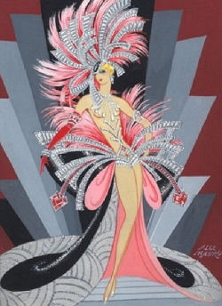 noonesnemesis:  30’s-era Showgirl illustration - by Alec