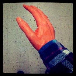 My hand.  (Taken with instagram)