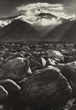 Mt. Williamson, Sierra Nevada, from Manzanar photo by Ansel Adams,