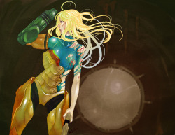 it8bit:  Metroid Is A Pretty Cool Guy  -  by Christine Crossley