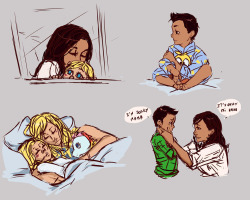 z-tagada:  Here have some Brittana with babies :3 and I’m gone