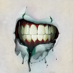 archiemcphee:  Zombie Lips by Jason Levesque aka Stuntkid During