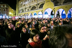 Piazza della Frutta, Padova, last night - Michele Santoro @ La Fiera