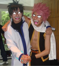 this-is-cosplay:  Natsu Dragneel, Gray Fullbuster - Fairy Tail