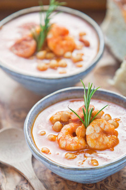 gastrosophia:  Chorizo soup with prawns… Getting ready for