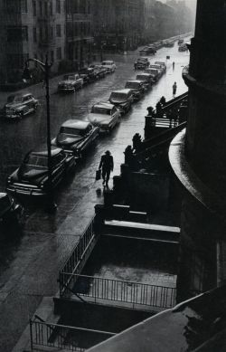 liquidnight:  Ruth Orkin Man in Rain, circa 1950s From A Photo