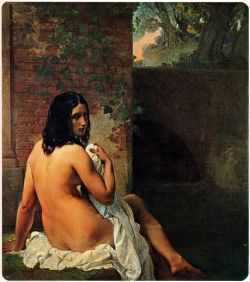 mrkiki:  Francesco HayezBagnante. 1859Olio su tela. 138 x 111 cm.