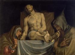 necspenecmetu:  Vincenzo Campi, Pieta with Saint Francis, c.