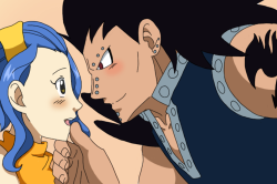 fairy-tail-collections:  Levy x Gajeel~ <3 