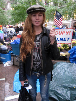 nettierharris:  Nettie Harris at Zuccotti Park today supporting