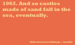 littleclassicrockthings:  “Castles Made of Sand” by The Jimi