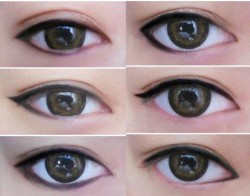 glamattractions:  How eyeliner styles change your eye appearance.