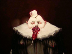 sinisterrealm:  Close up of the main figure in the “Saliva”