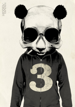 and2hardboiledeggs:  PandaBear Skull by Rhys Owens (via designyoutrust [90-incredible-skulltastic-designs-and-artworks])