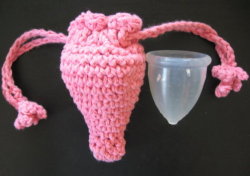 slinkster-cool:  Uhm, a uterus shaped baggie for a Diva Cup?!