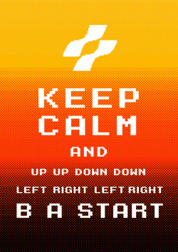 it8bit:  Keep Calm Konami - by Dann Matthews Website | Tumblr |