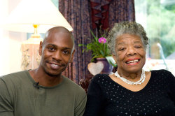awesomepeoplehangingouttogether:  Dave Chappelle and Maya Angelou 