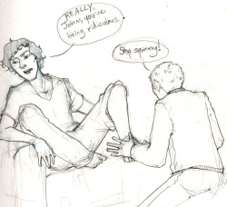 Doodle based off of a silly AIM RP I did with my bro alcoholandirony,