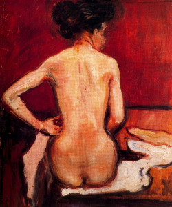 cavetocanvas:  Nude - Edvard Munch, 1896 