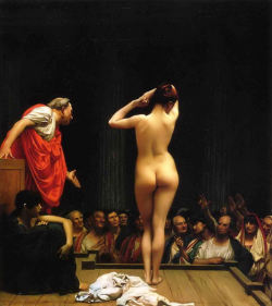 artandopinion:  Selling Slaves in Rome 1886 Jean-Leon Gerome