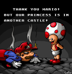 insanelygaming:  The Frustration of Mario - by Daniel-David