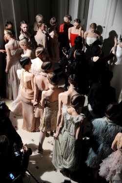 itsbeenaperfectday:  Backstage Valentino Haute Couture S/S 2012