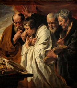 vanfullersublime:   The Four Evangelists, Jacob Jordaens  