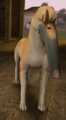 simsgonewrong:  My friend was making a cute little Bull Terrier