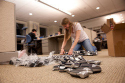 barackobama:   Ashleigh, a member of our field department, packages