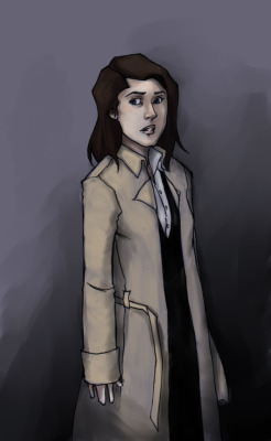 Female Castiel. Not completely happy with it, but it’s