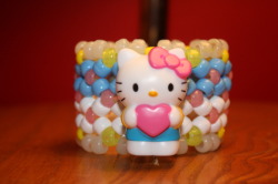 missda1sy:  Hello Kitty Cuff I made for my friend Sarah <3