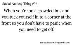 Social Anxiety Things