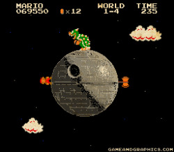 justinrampage:  Young Jedi Mario has one chance to take down