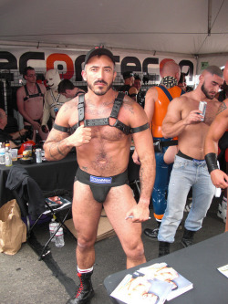 Alessio Romero by VicJGen on Flickr.Francois Sagat in background….