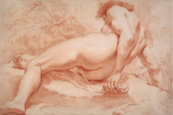 antonio-m:  Reclining Male NudeBenedetto Luti, c.1690-1699National