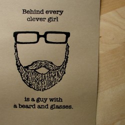 i wish i had a beard and glasses.