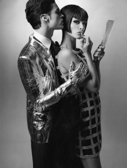 exquisemarquise:  Elisa Sednaoui & Baptiste Giabiconi by