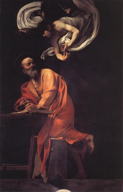 artqueer:  CaravaggioSaint Matthew and the Angel 