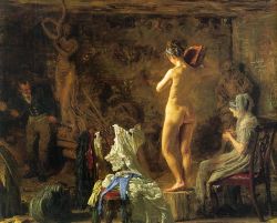 artistandstudio:  Thomas Eakins, William Rush Carving his Allegorical