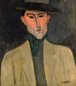 loverofbeauty:  amedeo modigliani, man with hat, 1915 (via baronstefano)