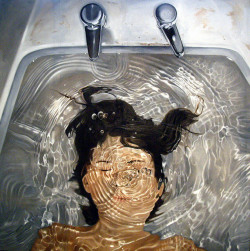 Fantastic.   unnaturalmagic:  The drowning artist by Linnea